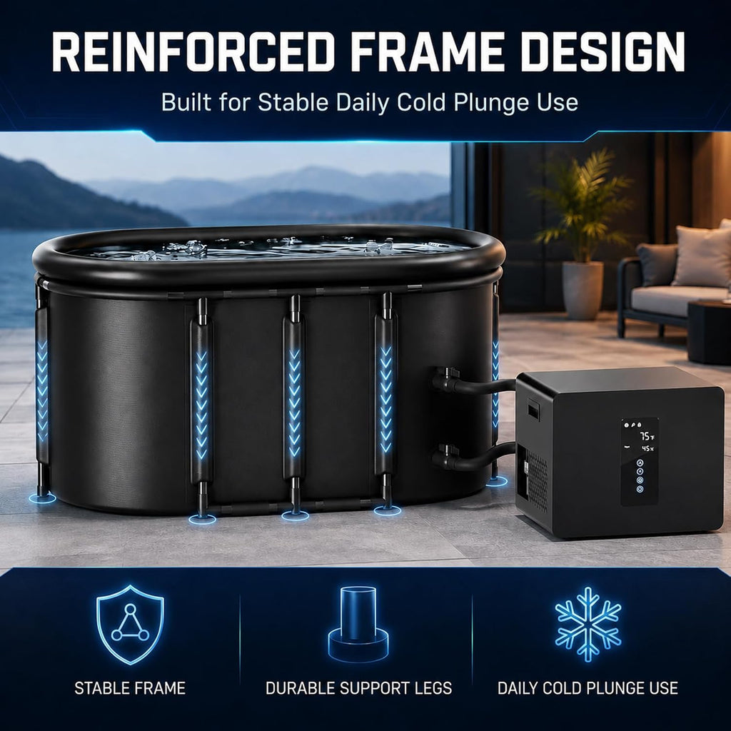 1/3HP Ice Bath Chiller & 148Gal Cold Plunge Tub Bundle