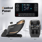 Massage Chair Full Body 53" Sl-Track Zero Gravity Shiatsu, Black