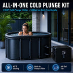1/3HP Ice Bath Chiller & 148Gal Cold Plunge Tub Bundle