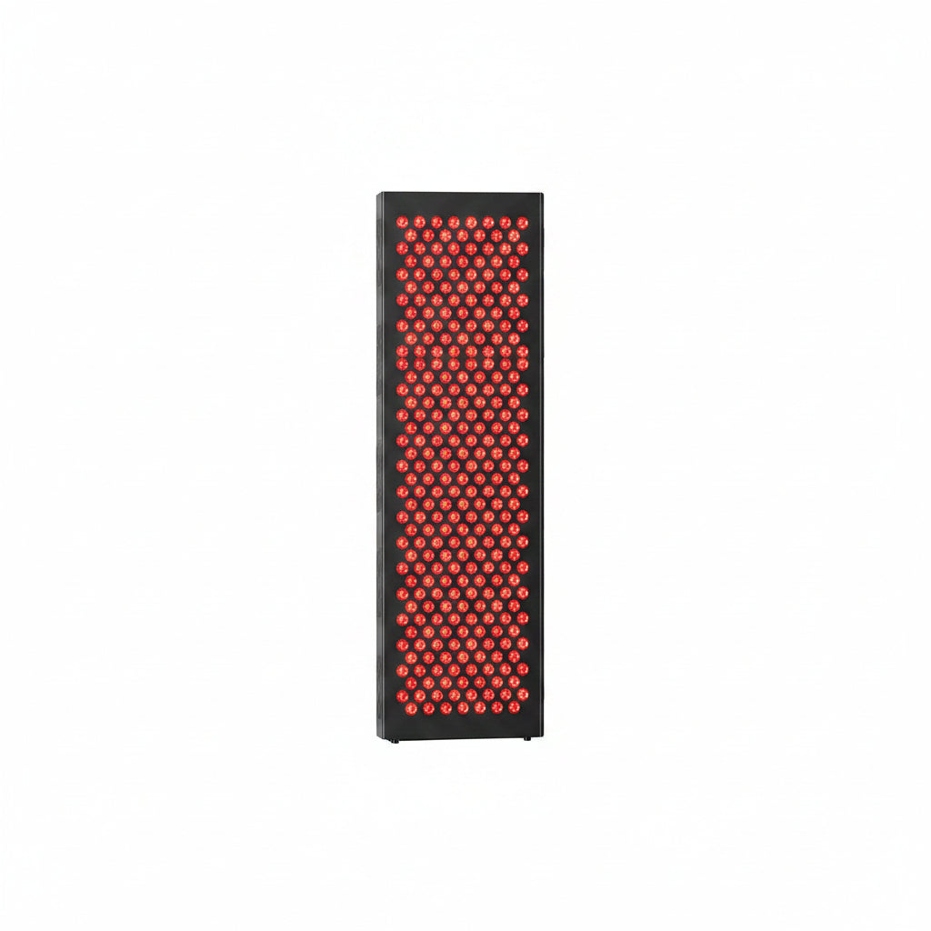 Red Light Therapy Box, 5In1 LED with 630-660-810-830-850, Metal Case, 3 Modes Red Light Panel with Soft Belt, 6 Timing Set - 9 Pulse Modes - 4-Level - Red Light Therapy Panel for Body