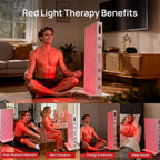 Red Light Therapy Panel for Body, 580Leds, Near‑Infrared Light Device