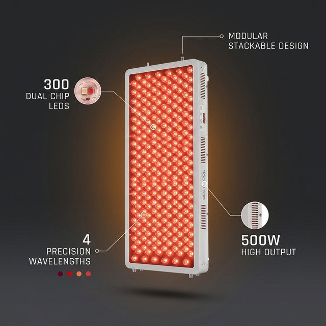 Red Light Therapy Device, 4 Wavelengths Full Body Infrared Red Light Therapy at Home, Elite Grade Dual Chip 300 Leds, High Power, 500W. Modular Design. — Lifestyle