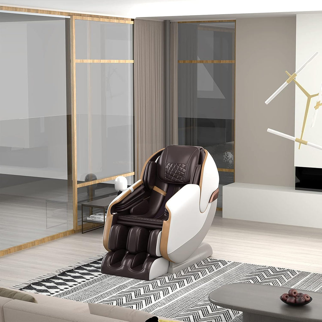 Massage Chair Full Body, Zero Gravity SL Track Shiatsu Recliner with Shortcut Key, Ps3100(Brown)