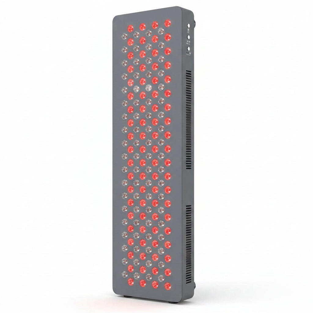 HG1000 Full Body Red Light Therapy Panel, 200 Leds, 660Nm Red & 850Nm Near-Infrared Light, Built-In Timer, Door Hanging Kit