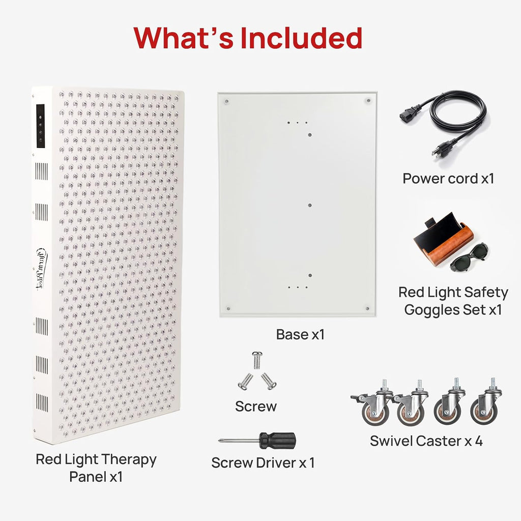 Red Light Therapy Panel for Body, 580Leds, Near‑Infrared Light Device