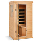 Mini Sauna, Low Emf Far Infrared Sauna, Home Spa Sauna with Bluetooth Speakers — Studio Shot