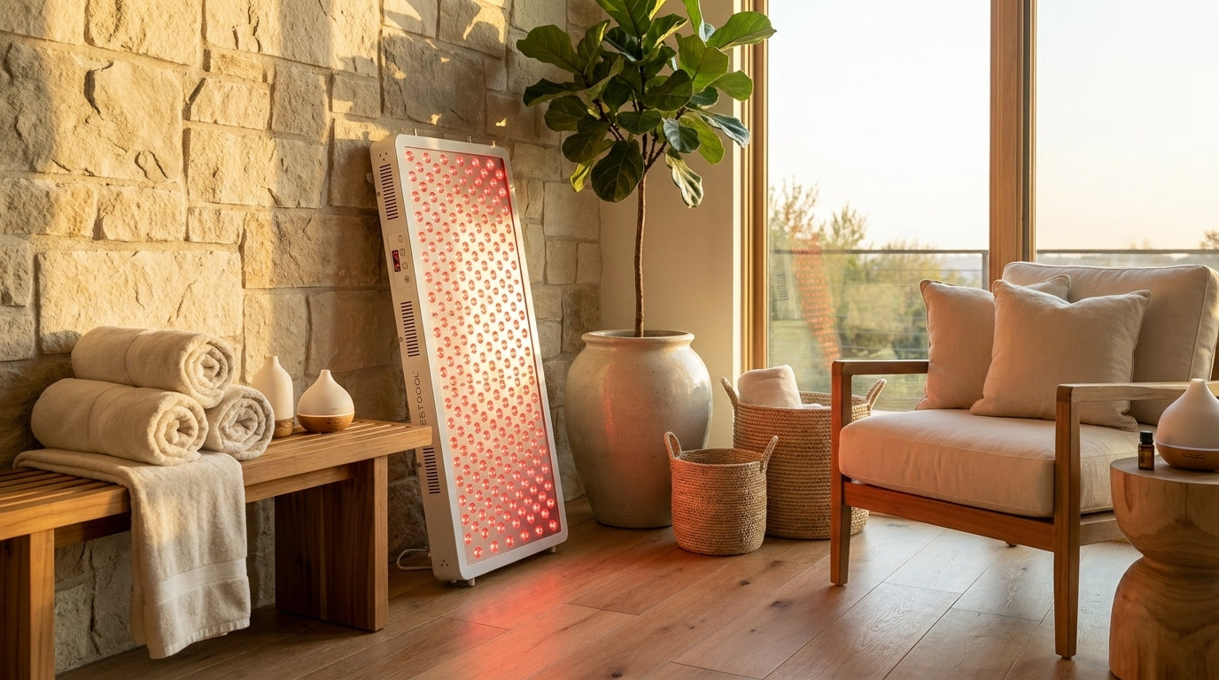 Red Light Therapy Device, 4 Wavelengths Full Body Infrared Red Light Therapy at Home, Elite Grade Dual Chip 300 Leds, High Power, 500W. Modular Design. — Lifestyle